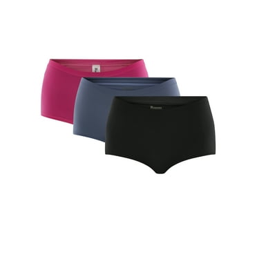 No Boundaries Women's Fit Stretch Boyshort Panties 3-Pack, Sizes XS-3XL