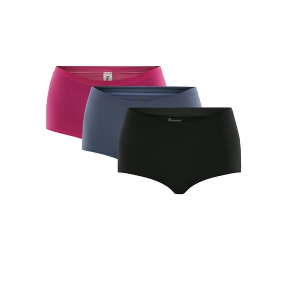 No Boundaries Women's Fit Stretch Boyshort Panties 3-Pack, Sizes XS-3XL