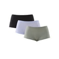 thumbnail image 1 of No Boundaries Women's Fit Stretch Boyshort Panties 3-Pack, Sizes XS-3XL, 1 of 9