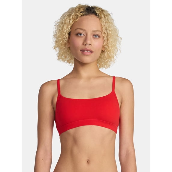 No Boundaries Women's Fit Stretch Scoop Bralette, Sizes XS-3XL