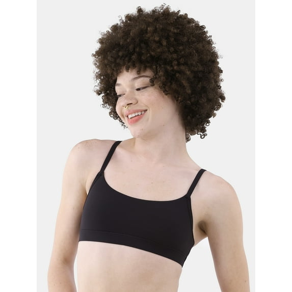 No Boundaries Fit Stretch Scoop Bralette, Women's XS-3XL