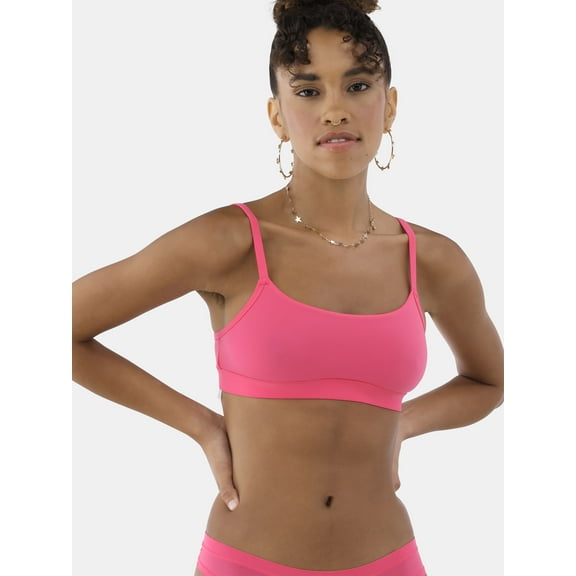 No Boundaries Women's Fit Stretch Scoop Bralette, Sizes XS-3XL