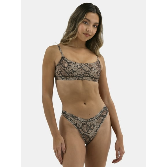 No Boundaries Women's Fit Stretch Scoop Bralette, Sizes XS-3XL