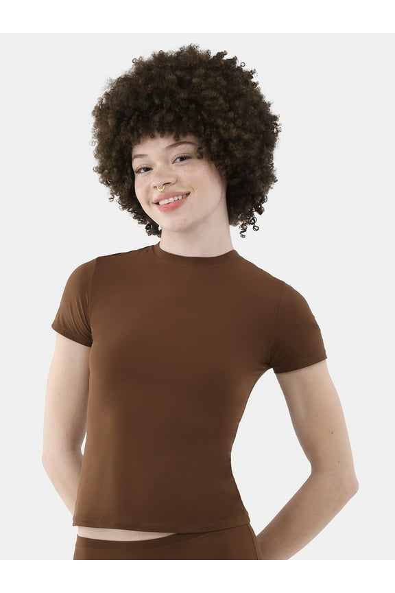 Fit Stretch Tee with Short Sleeves, Women's XS-XXXL