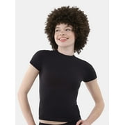 No Boundaries Fit Stretch Tee with Short Sleeves, Women's XS-XXXL