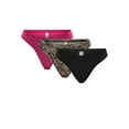 thumbnail image 1 of No Boundaries Women's Fit Stretch Thong Panties, 3-Pack, Sizes XS - 3XL, 1 of 5