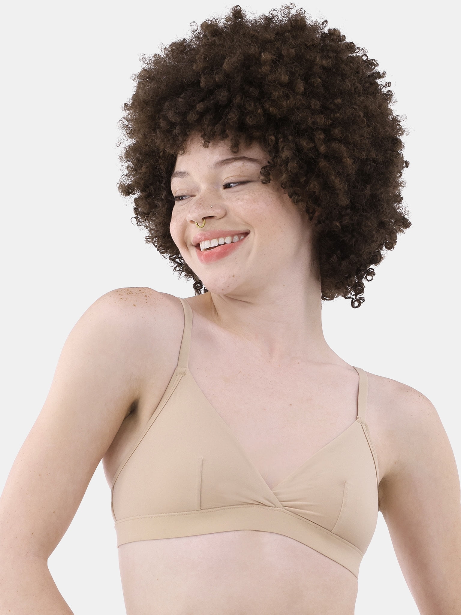 No Boundaries Fit Stretch Triangle Bralette, Women's XS-3XL