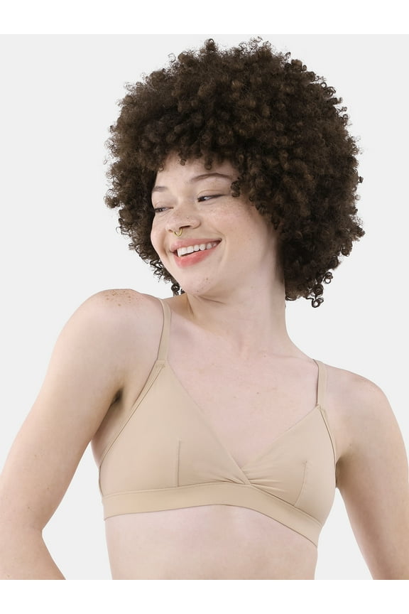 Women's Fit Stretch Triangle Bralette, Sizes XS-3XL