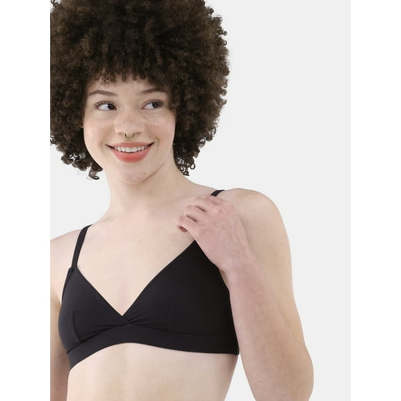 No Boundaries Women's Fit Stretch Triangle Bralette, Sizes XS-3XL