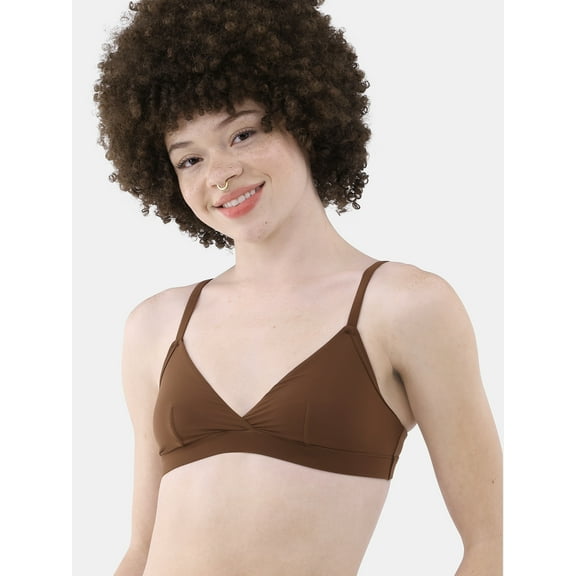 No Boundaries Women's Fit Stretch Triangle Bralette, Sizes XS-3XL
