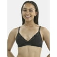 thumbnail image 1 of No Boundaries Fit Stretch Triangle Bralette with Lace, Women's XS-3XL, 1 of 3