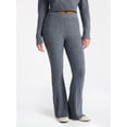 thumbnail image 1 of No Boundaries Cable Knit Flare Sweater Pants, 29.5'' Inseam, Women's, 1 of 5