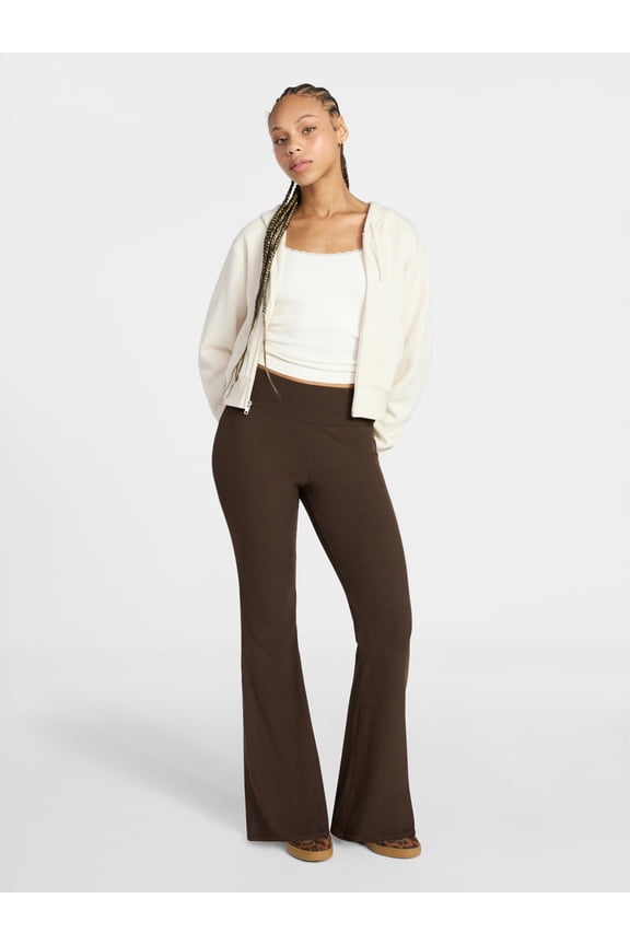 Ribbed Knit Flare Pants, Women's XXS-XXL