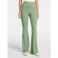 thumbnail image 1 of No Boundaries Ribbed Flare Pants, Women's XS-XXL, 1 of 5