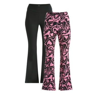 No Boundaries Flare Pants, 2-Pack, Women's and Women’s Plus