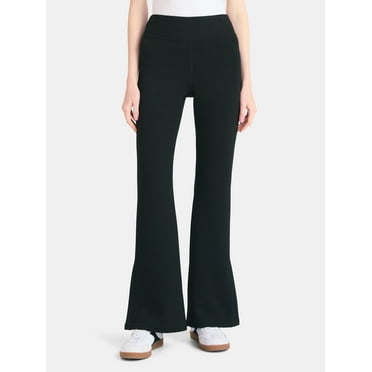 No Boundaries Flare Pants with Ribbed Waistband, Women's