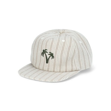 No Boundaries Flat Brim Baseball Hat, Women's, Tan Multi