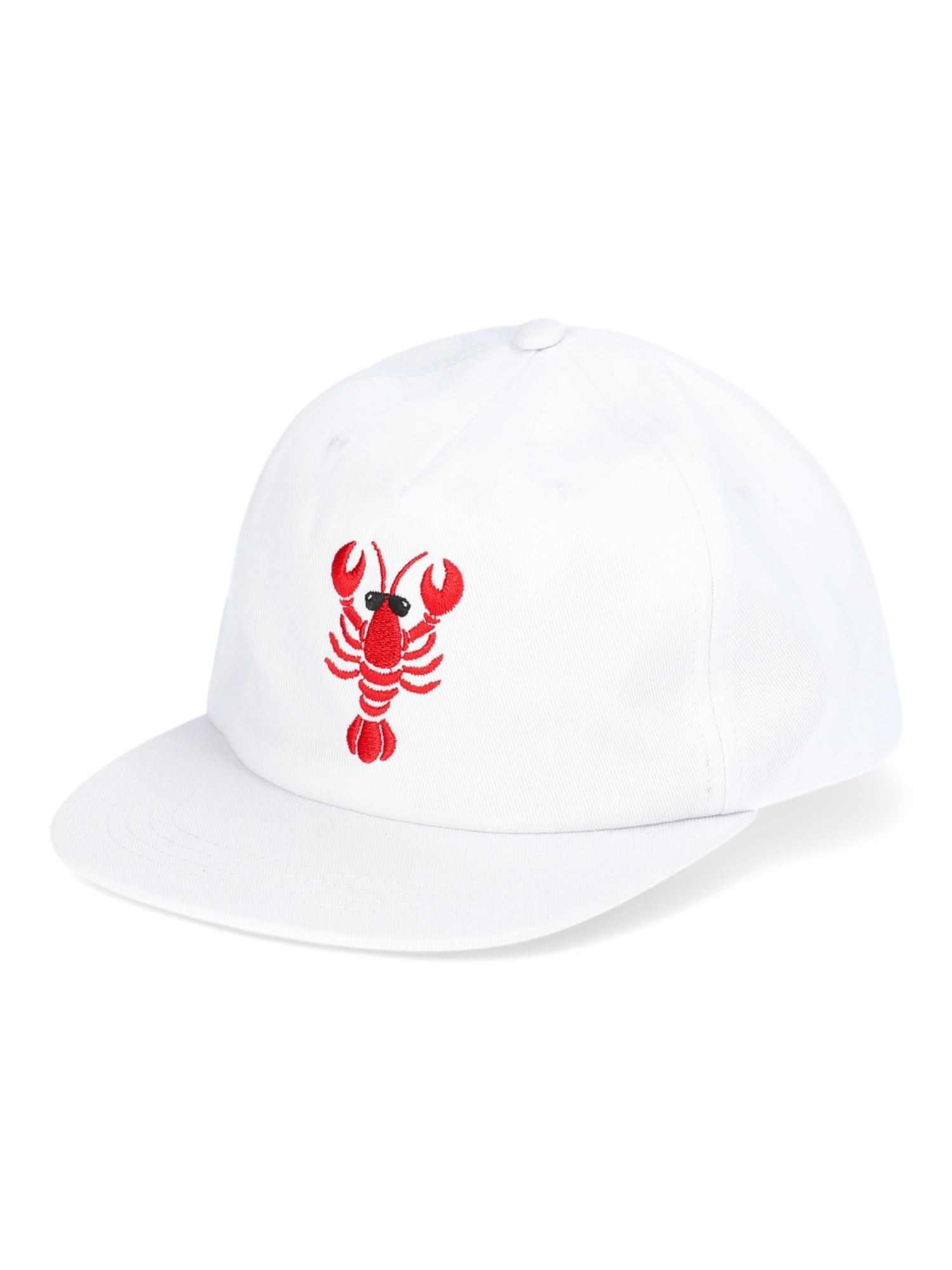 No Boundaries Flat Brim Baseball Hat, Women's, White