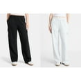 thumbnail image 1 of No Boundaries Fleece Cargo Wide-Leg Pants, 30'' Inseam, Women's XXS-XXL, 1 of 3