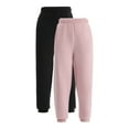 thumbnail image 1 of No Boundaries Fleece Joggers Pants, 2-Pack, 28" Inseam, Women’s, 1 of 6