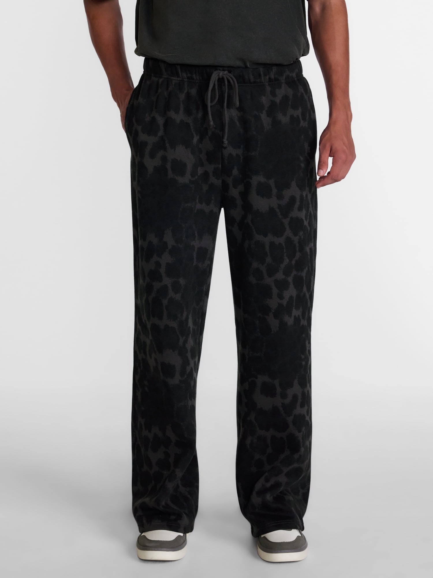 No Boundaries Fleece Open Hem Sweatpants, Men's XS-5XB