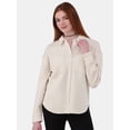 thumbnail image 1 of No Boundaries Fleece Shacket, Women's and Women's Plus, 1 of 5
