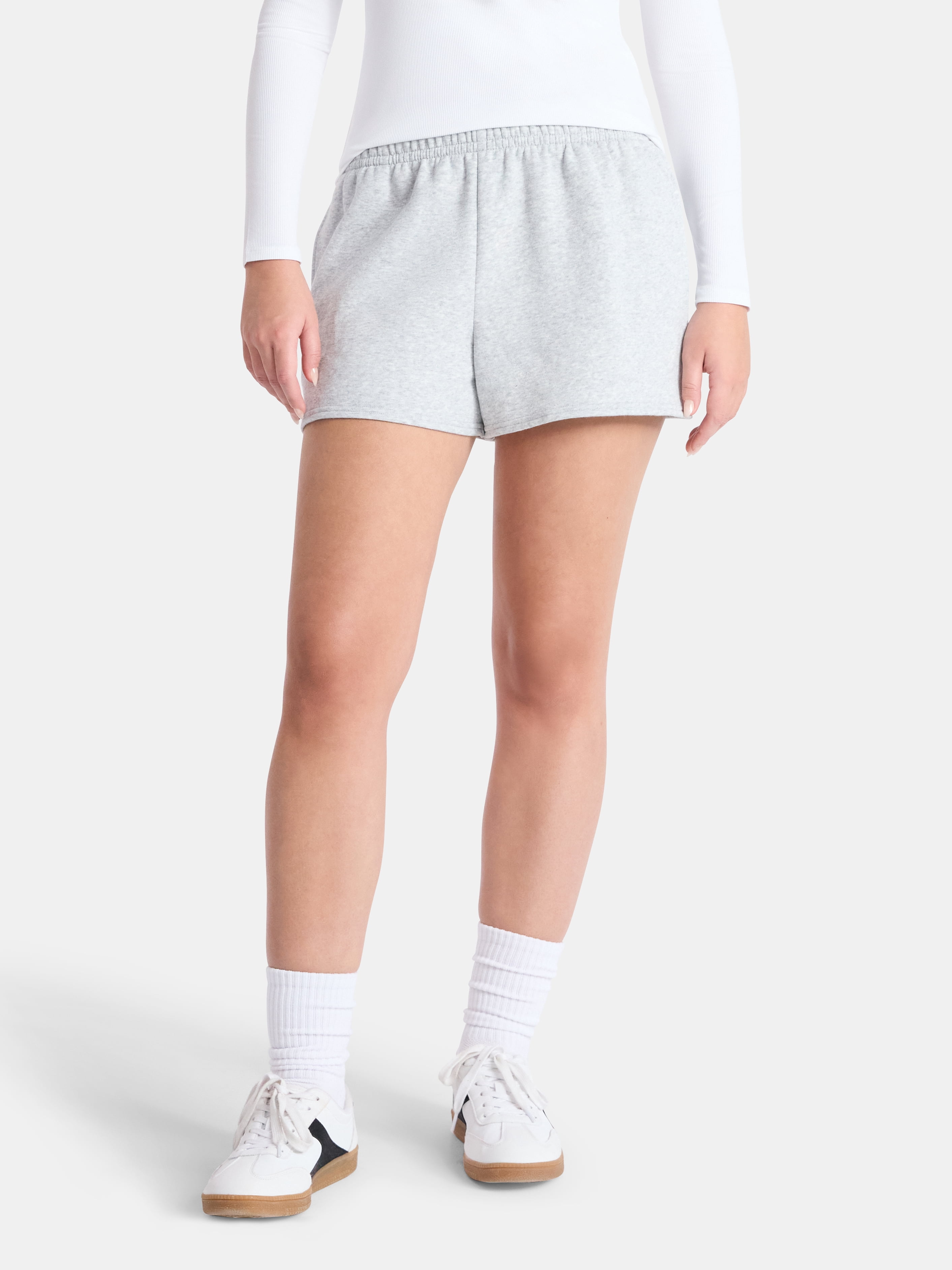 No Boundaries Fleece Shorts, 3'' Inseam, Women’s