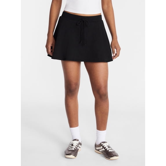 No Boundaries Fleece Skater Skort, Women's XXS-XXL