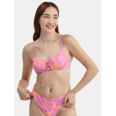 No Boundaries Floral Underwire Swim Top, Women's