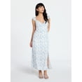 thumbnail image 1 of No Boundaries Maxi Dress with Flutter Sleeves, Women's XXS-XXL, 1 of 4