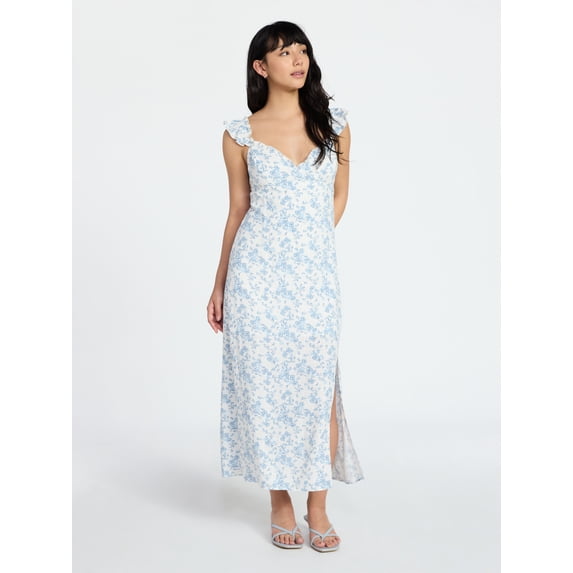 No Boundaries Maxi Dress with Flutter Sleeves, Women's XXS-XXL