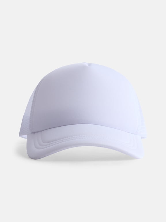 Foam Front Mesh Back- All White