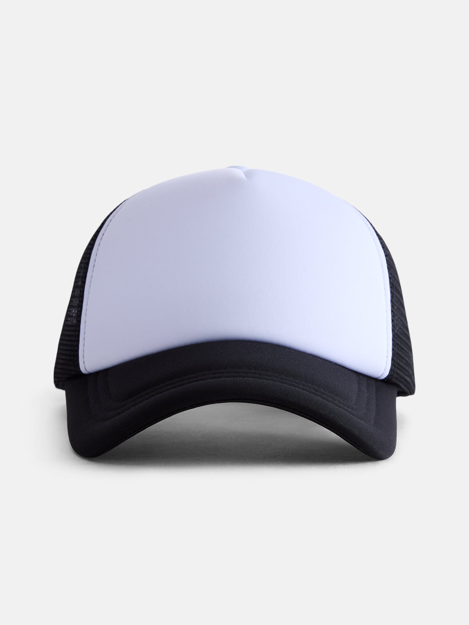 No Boundaries Foam Front Mesh Back- White and Black