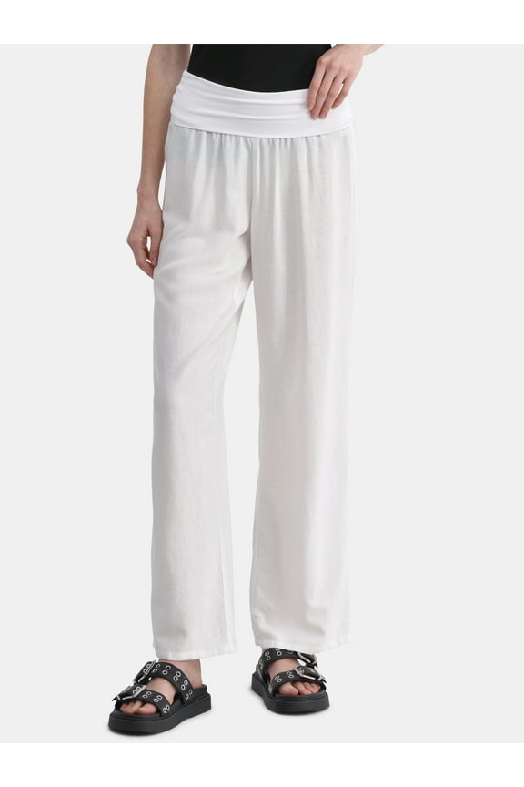 Foldover Beach Pants, 29.5" Inseam, Women's