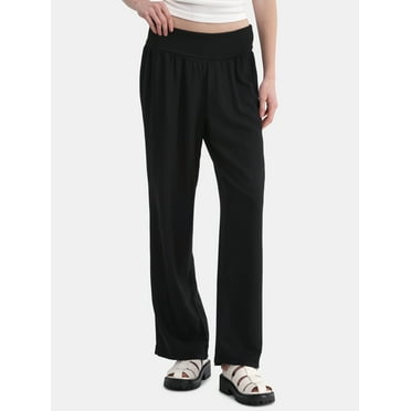 No Boundaries Foldover Beach Pants, 29.5" Inseam, Women's