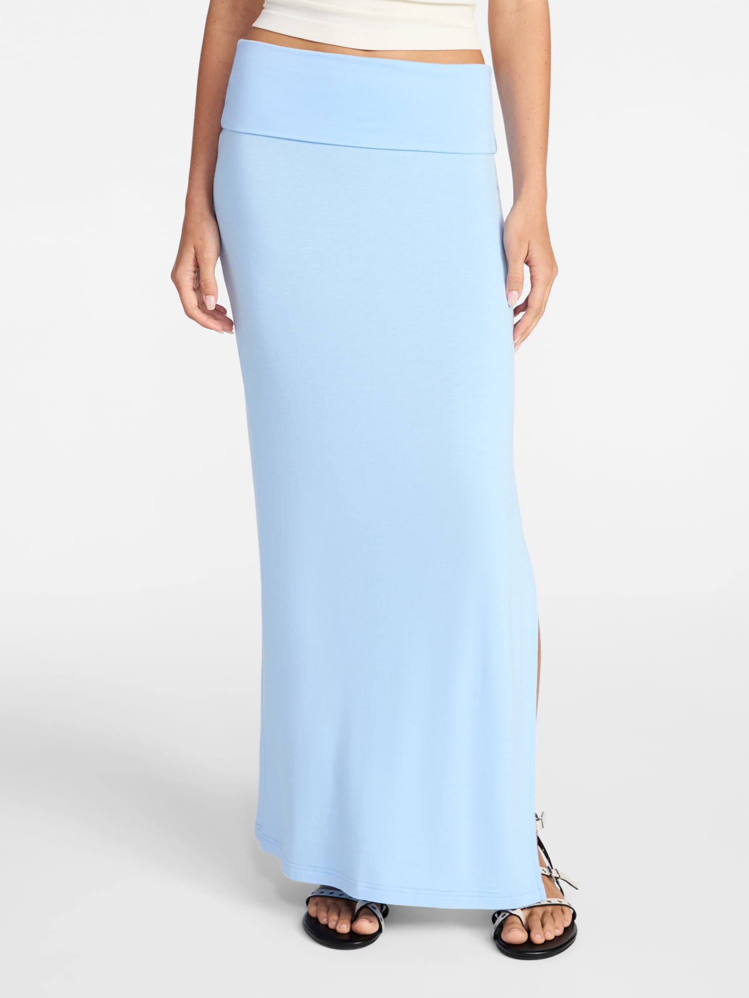 Foldover Maxi Skirt, Women's & Women's Plus XXS-4X