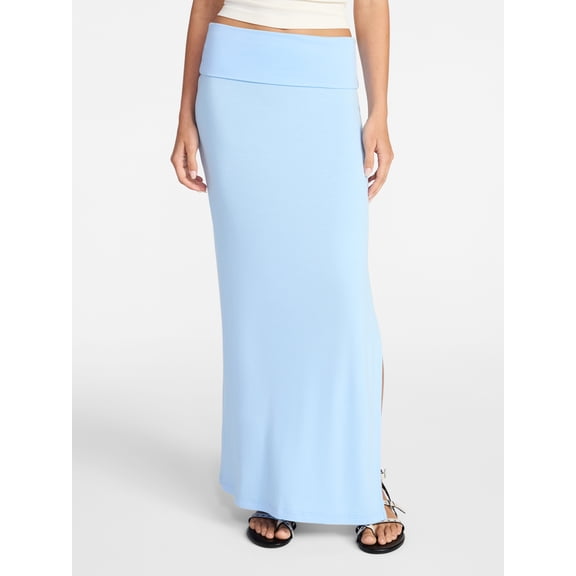 No Boundaries Foldover Maxi Skirt, Women's & Women's Plus XXS-4X