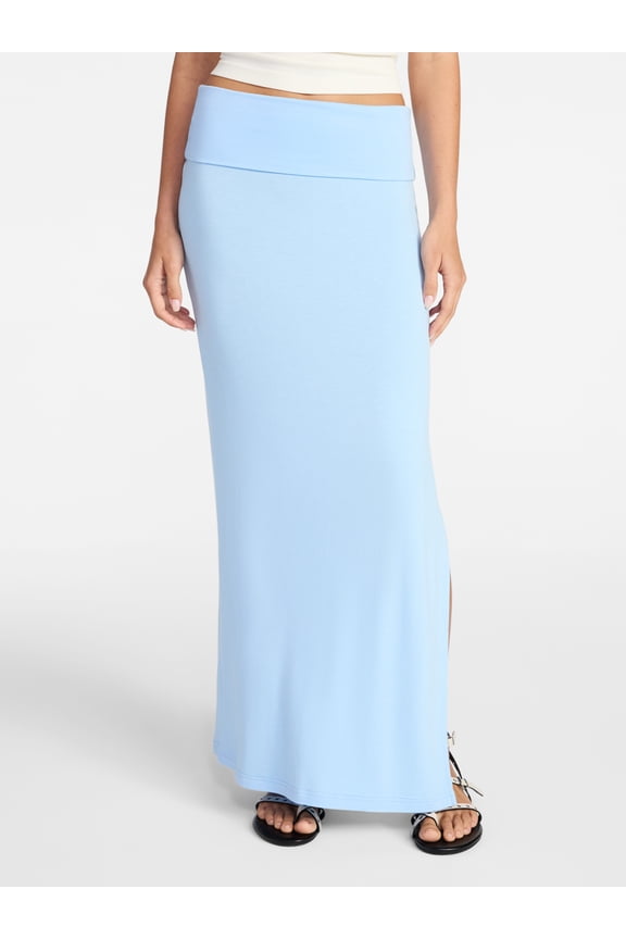 Foldover Maxi Skirt, Women's & Women's Plus XXS-4X