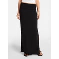 thumbnail image 1 of No Boundaries Foldover Maxi Skirt, Women's & Women's Plus XXS-4X, 1 of 5