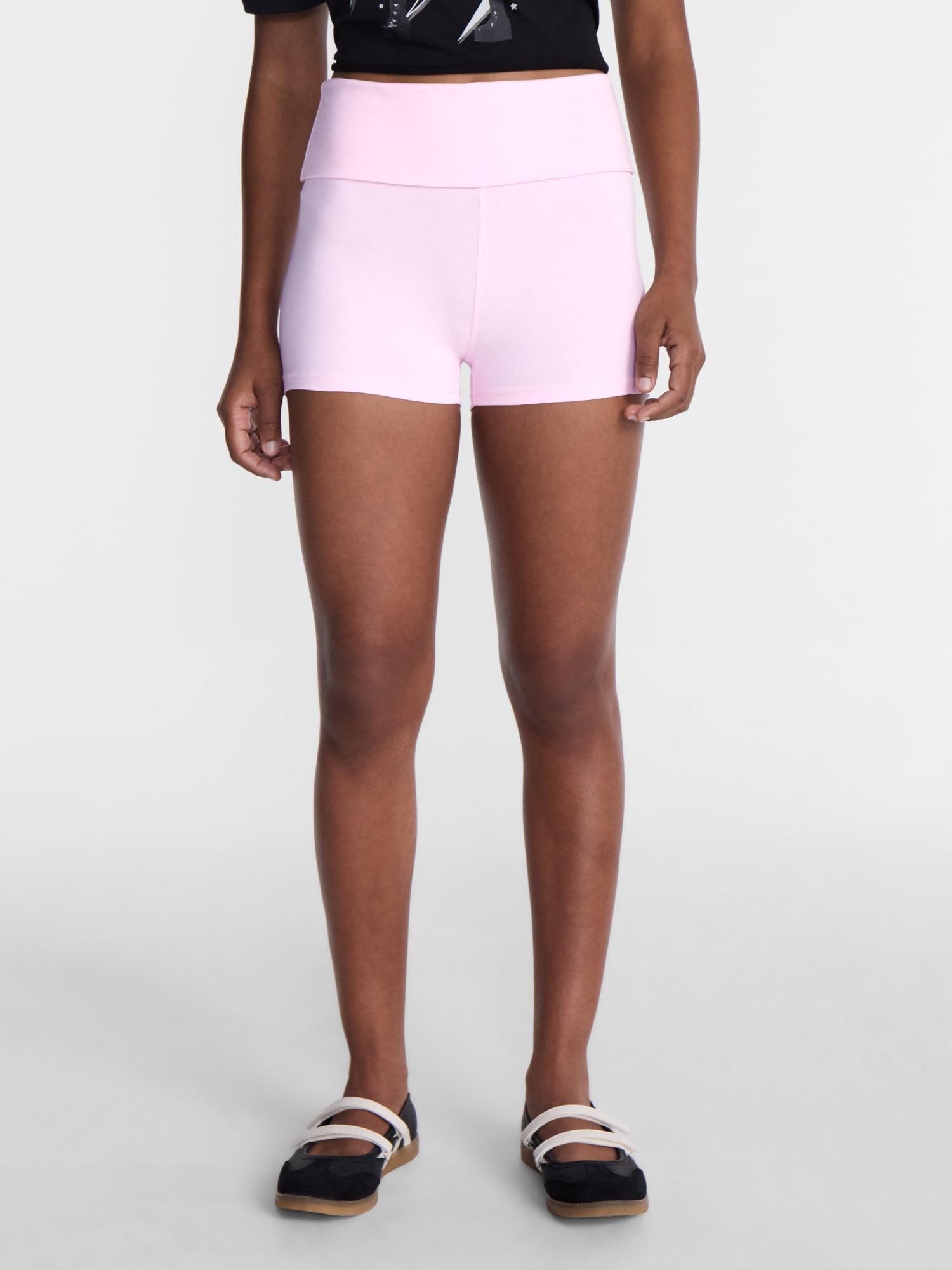 No Boundaries Foldover Shorts, 2'' Inseam, Women's XXS-XXL