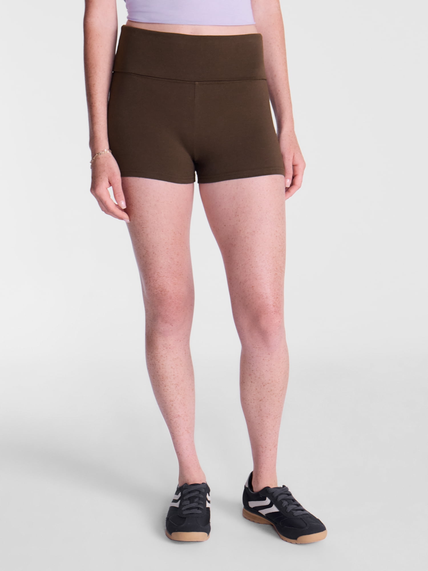 No Boundaries Foldover Shorts, 2'' Inseam, Women's XXS-XXL