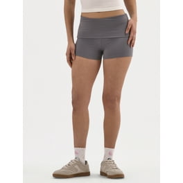 No Boundaries Pintuck Denim Shorts, 3” Inseam, Women's