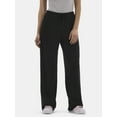 thumbnail image 1 of No Boundaries French Terry Lounge Pants with Wide Leg, Women's, Sizes XXS-XXL, 1 of 5