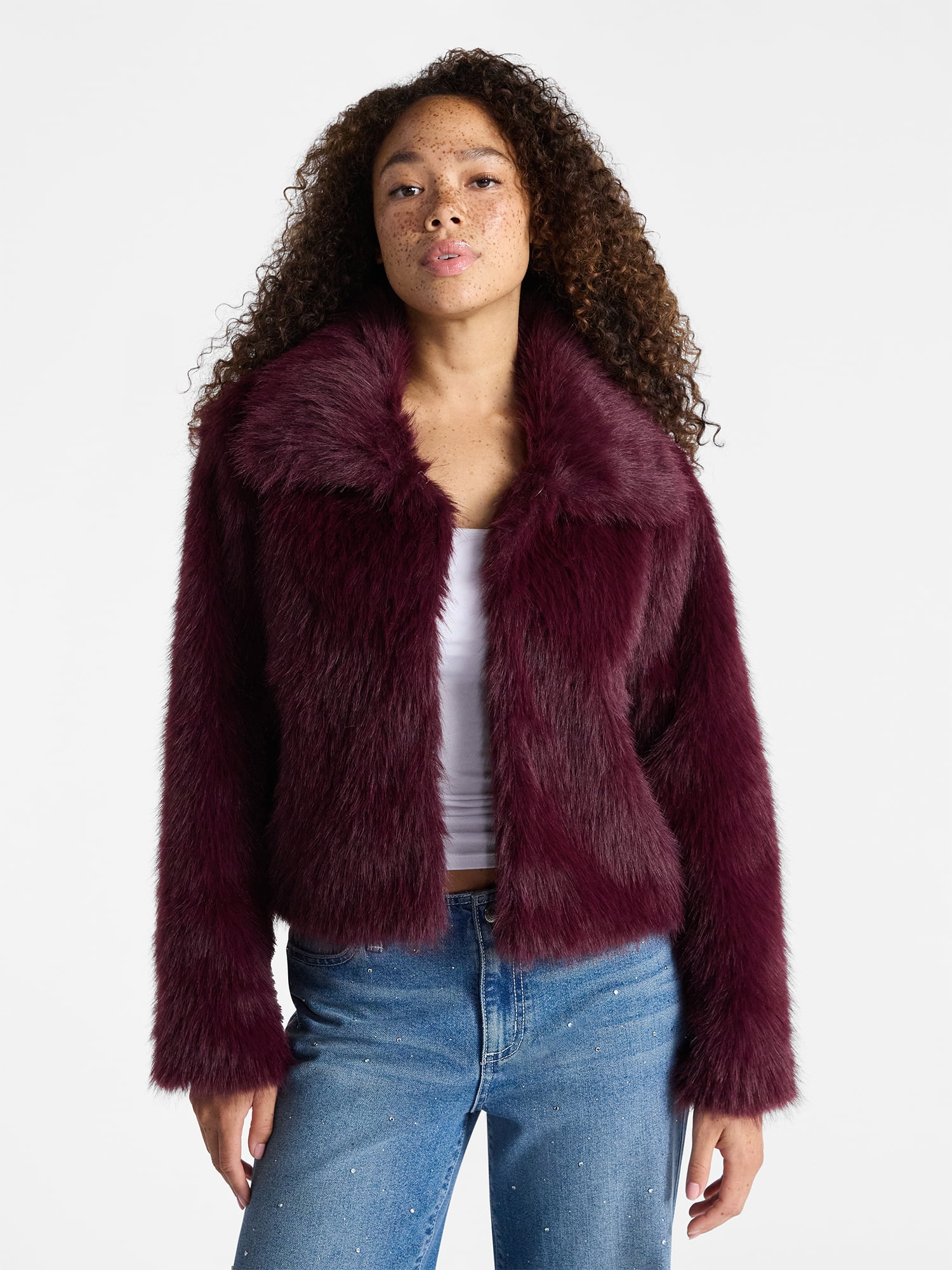 Faux Fur Coat, Women's and Plus