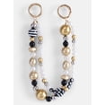 thumbnail image 1 of No Boundaries Women’s Game Day Beaded Swag Charm, Black & Gold, 1 of 3