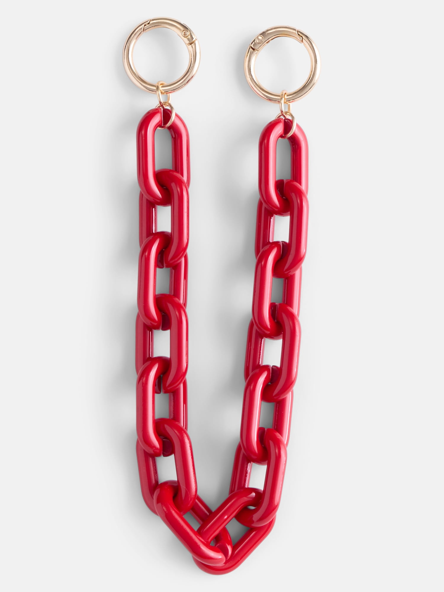 No Boundaries Women’s Game Day Chain Swag Charm, Red