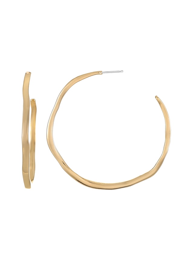 Gold Statement Hoop Earrings