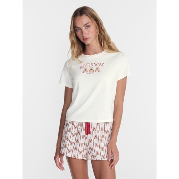 No Boundaries Graphic Baby Sleep Tee, Women's XS-XXL