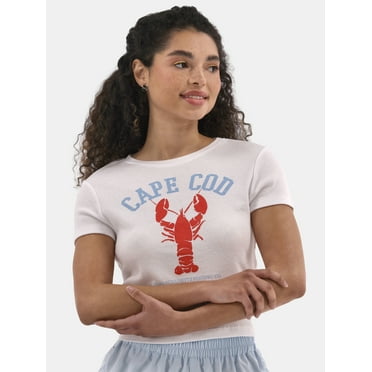 No Boundaries Graphic Cotton Baby Tee, Women's