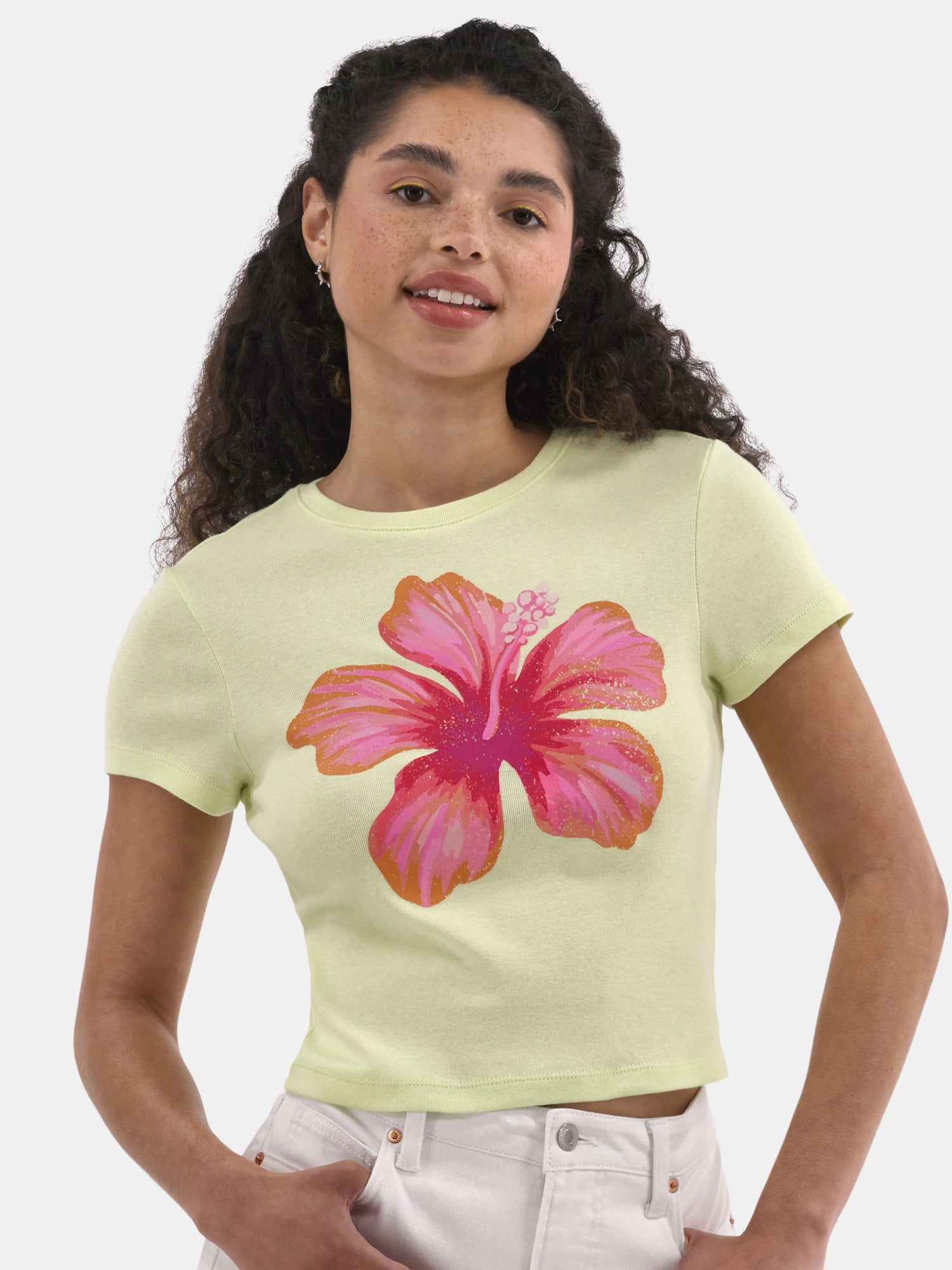 [Kashiko] ★ Flower Heart Baby Tee MUSINSA公式 | KASHIKO Flower Heart Baby Tee White